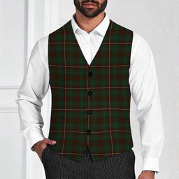 ScotsTee Shop Scottish MacKinnon Hunting 3 Tartan Waistcoat Sleeveless Suit Vest