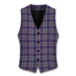 ScotsTee Shop Scottish RCAF Tartan Waistcoat Sleeveless Suit Vest