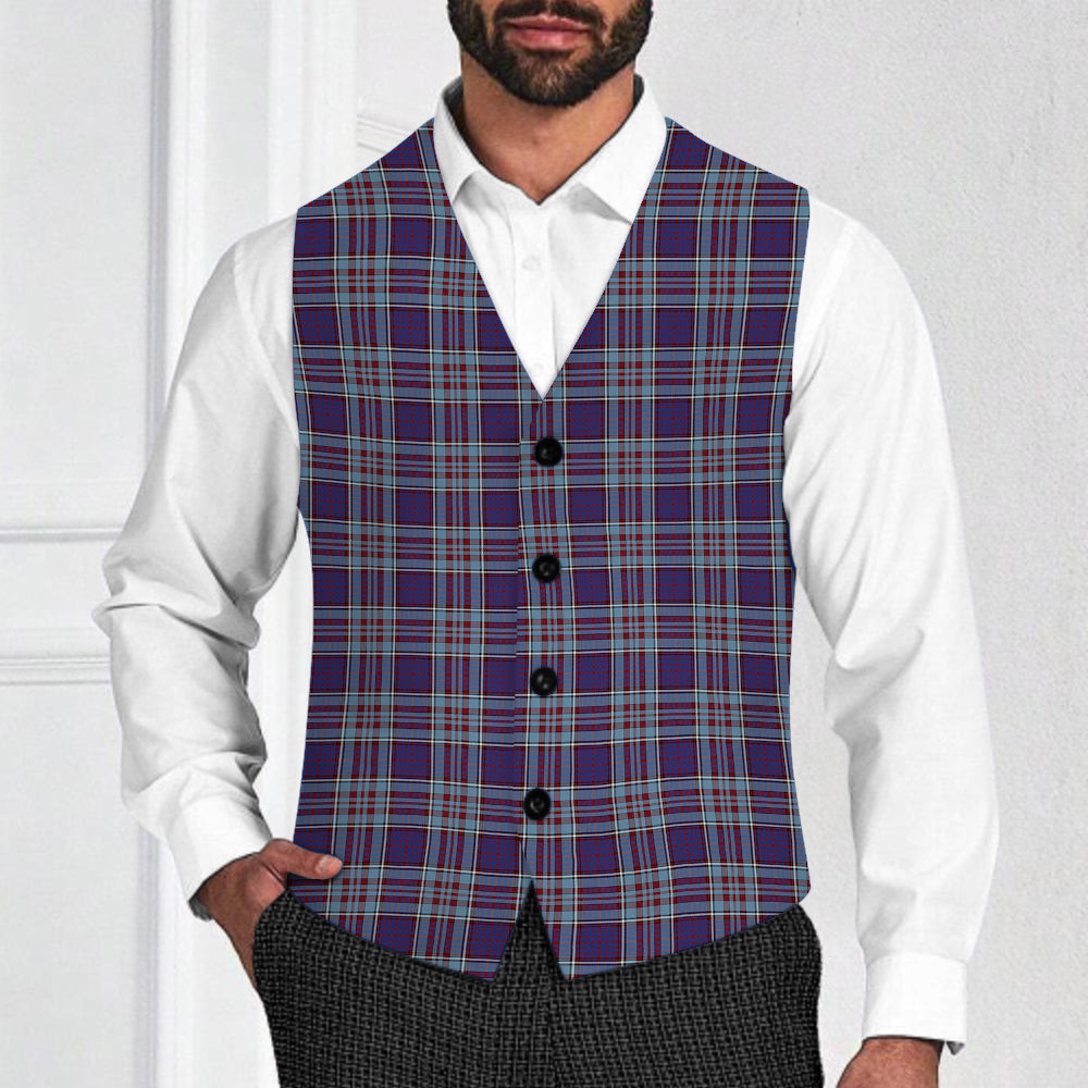 ScotsTee Shop Scottish RCAF Tartan Waistcoat Sleeveless Suit Vest