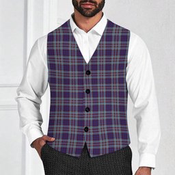 ScotsTee Shop Scottish RCAF Tartan Waistcoat Sleeveless Suit Vest