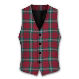 ScotsTee Shop Scottish McLaine of Loch Buie Modern Tartan Waistcoat Sleeveless Suit Vest