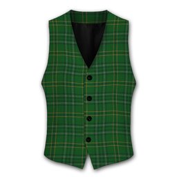 ScotsTee Shop Scottish Wexford County Tartan Waistcoat Sleeveless Suit Vest