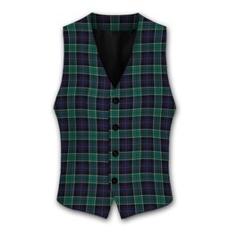 ScotsTee Shop Scottish Leslie Hunting Modern Tartan Waistcoat Sleeveless Suit Vest