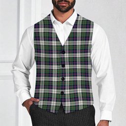 ScotsTee Shop Scottish Malcolm Dress Modern Tartan Waistcoat Sleeveless Suit Vest