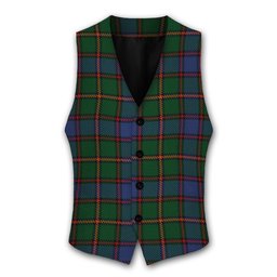 ScotsTee Shop Scottish Skene Tartan Waistcoat Sleeveless Suit Vest
