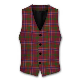 ScotsTee Shop Scottish MacRae Red Tartan Waistcoat Sleeveless Suit Vest