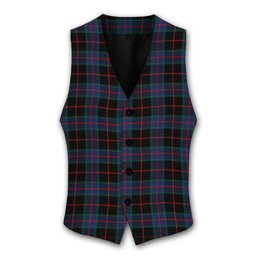 ScotsTee Shop Scottish Nairn Modern Tartan Waistcoat Sleeveless Suit Vest