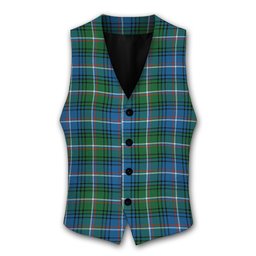 ScotsTee Shop Scottish Shaw of Carolina Ancient Tartan Waistcoat Sleeveless Suit Vest