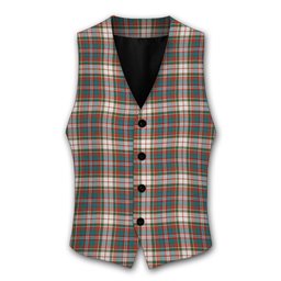 ScotsTee Shop Scottish MacFarlane Dress Ancient Tartan Waistcoat Sleeveless Suit Vest