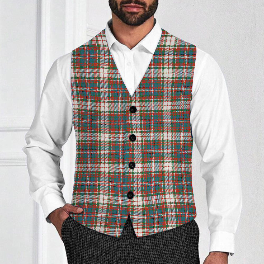 ScotsTee Shop Scottish MacFarlane Dress Ancient Tartan Waistcoat Sleeveless Suit Vest