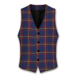 ScotsTee Shop Scottish MacLaine of Lochbuie Hunting Modern Tartan Waistcoat Sleeveless Suit Vest