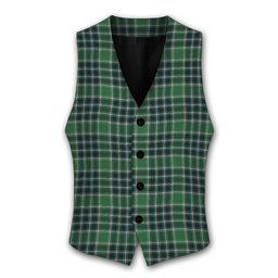 ScotsTee Shop Scottish MacDonald Lord of the Isles Hunting Modern Tartan Waistcoat Sleeveless Suit Vest