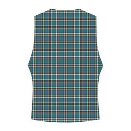 ScotsTee Shop Scottish Thomson Blue Ancient Clan Tartan Waistcoat Sleeveless Suit Vest