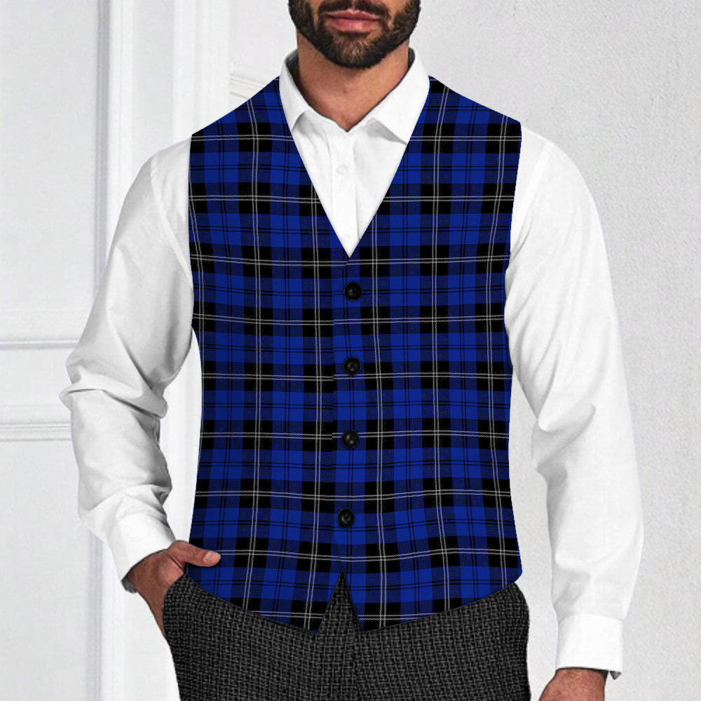 ScotsTee Shop Scottish Swan Tartan Waistcoat Sleeveless Suit Vest