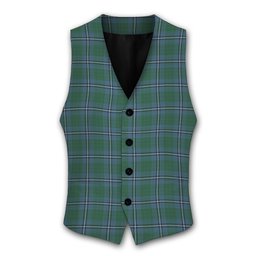 ScotsTee Shop Scottish Irvine of Drum Tartan Waistcoat Sleeveless Suit Vest