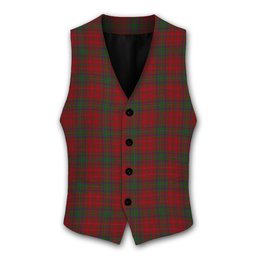 ScotsTee Shop Scottish MacDougal Tartan Waistcoat Sleeveless Suit Vest