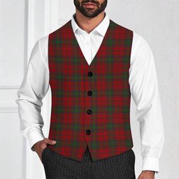 ScotsTee Shop Scottish MacDougal Tartan Waistcoat Sleeveless Suit Vest