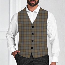 ScotsTee Shop Scottish Outlander 1 Tartan Waistcoat Sleeveless Suit Vest