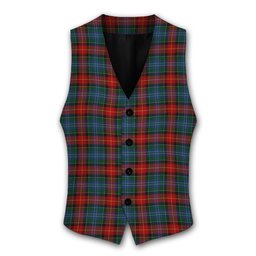 ScotsTee Shop Scottish Teall of Teallach Tartan Waistcoat Sleeveless Suit Vest