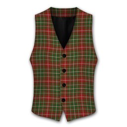 ScotsTee Shop Scottish MacDougall 2005 Tartan Waistcoat Sleeveless Suit Vest