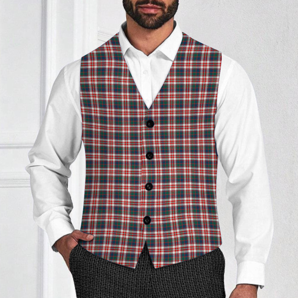 ScotsTee Shop Scottish Robertson Dress #2 Modern Tartan Waistcoat Sleeveless Suit Vest