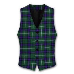 ScotsTee Shop Scottish McDonald of the Isles Hunting Modern Tartan Waistcoat Sleeveless Suit Vest