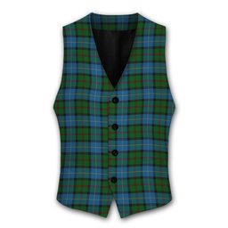 ScotsTee Shop Scottish MacLeod of Assynt Tartan Waistcoat Sleeveless Suit Vest