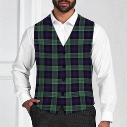 ScotsTee Shop Scottish Syme Tartan Waistcoat Sleeveless Suit Vest