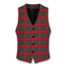 ScotsTee Shop Scottish MacPhail Blue Bands Modern Tartan Waistcoat Sleeveless Suit Vest
