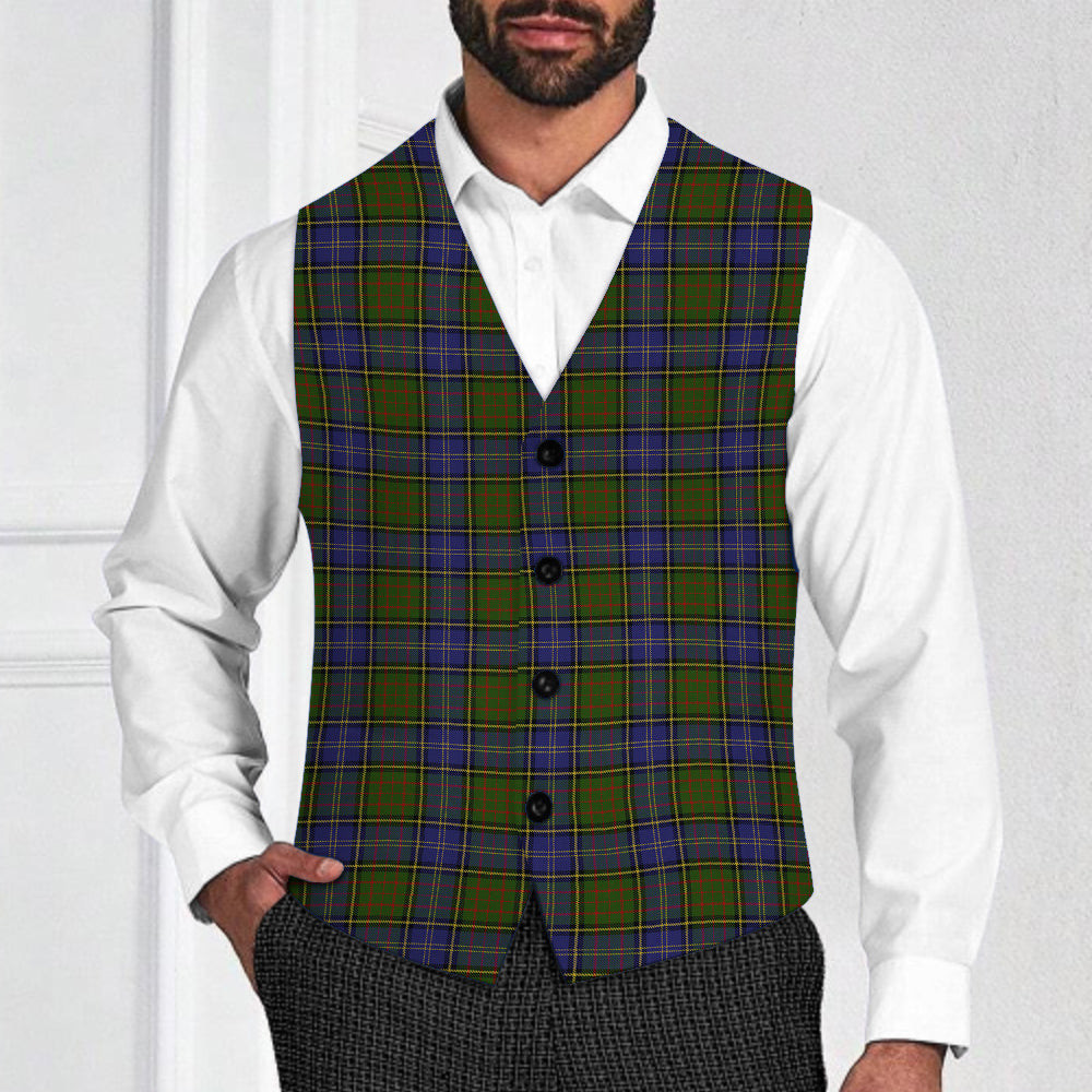 ScotsTee Shop Scottish McMillan Hunting Modern Tartan Waistcoat Sleeveless Suit Vest