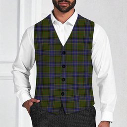 ScotsTee Shop Scottish McMillan Hunting Modern Tartan Waistcoat Sleeveless Suit Vest