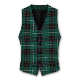 ScotsTee Shop Scottish McAulay of Lewis Modern Tartan Waistcoat Sleeveless Suit Vest