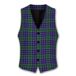 ScotsTee Shop Scottish MacDonald Lord of the Isles Hunting 2 Tartan Waistcoat Sleeveless Suit Vest
