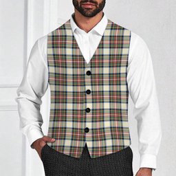 ScotsTee Shop Scottish Stewart Dress Modern SC Tartan Waistcoat Sleeveless Suit Vest