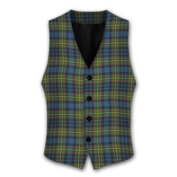 ScotsTee Shop Scottish MacLellan Ancient Tartan Waistcoat Sleeveless Suit Vest
