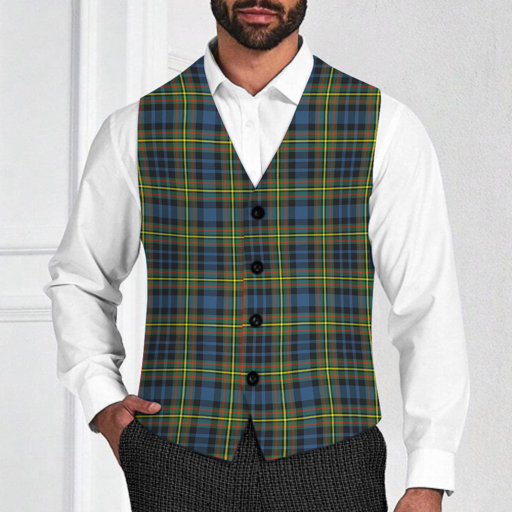 ScotsTee Shop Scottish MacLellan Ancient Tartan Waistcoat Sleeveless Suit Vest