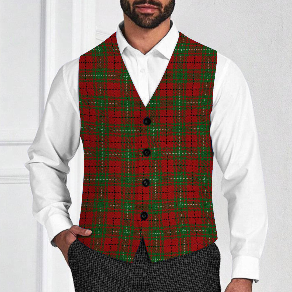 ScotsTee Shop Scottish MacAulay 1880 Tartan Waistcoat Sleeveless Suit Vest