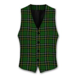ScotsTee Shop Scottish McAlpin Modern Tartan Waistcoat Sleeveless Suit Vest