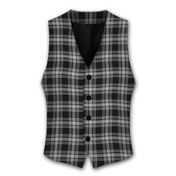 ScotsTee Shop Scottish Menzies 1938 Tartan Waistcoat Sleeveless Suit Vest