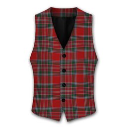ScotsTee Shop Scottish MacBean Tartan Waistcoat Sleeveless Suit Vest