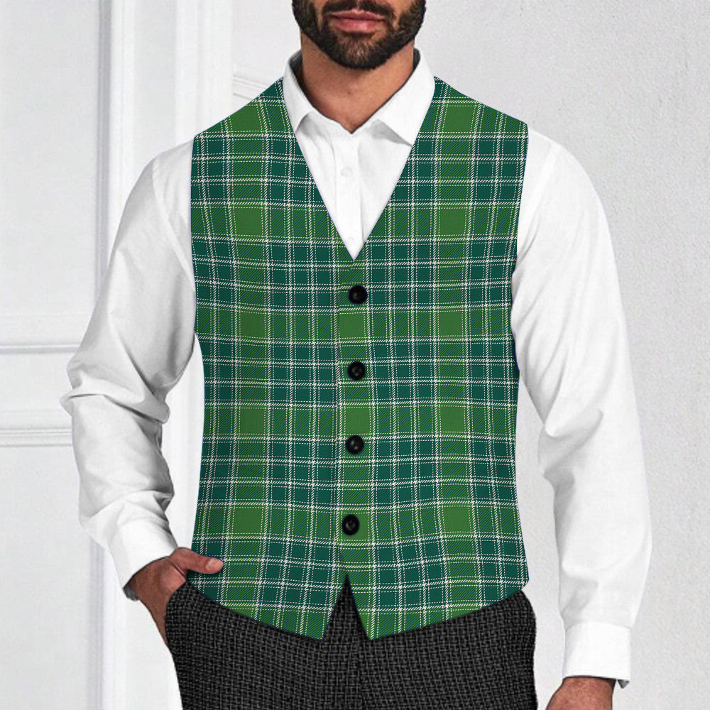 ScotsTee Shop Scottish McDonald Lord of the Isles Hunting Ancient Tartan Waistcoat Sleeveless Suit Vest