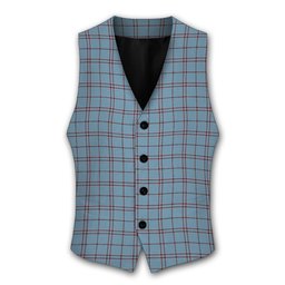 ScotsTee Shop Scottish MacDonald from Rawtenstall Tartan Waistcoat Sleeveless Suit Vest