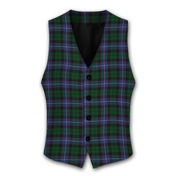 ScotsTee Shop Scottish Russell Tartan Waistcoat Sleeveless Suit Vest