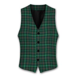 ScotsTee Shop Scottish Ross Hunting Modern Tartan Waistcoat Sleeveless Suit Vest