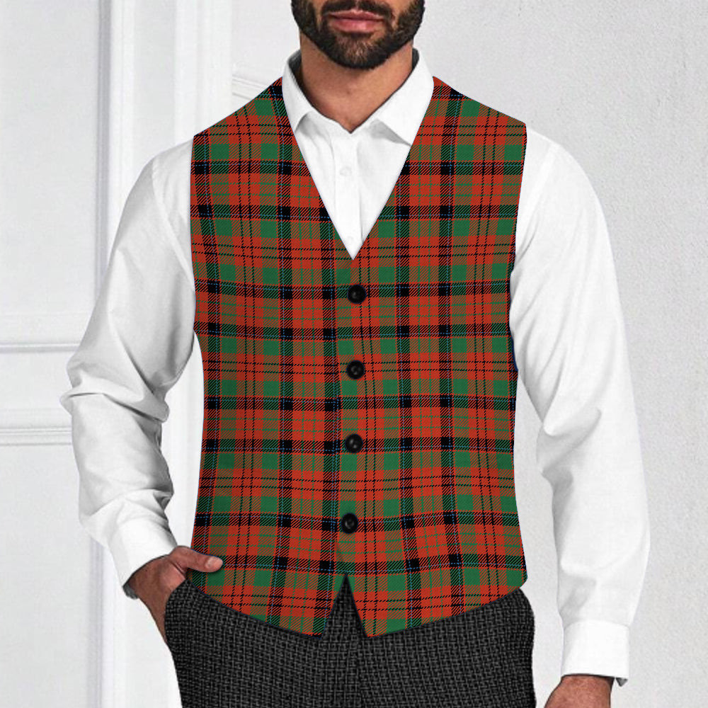 ScotsTee Shop Scottish MacNicol Ancient Tartan Waistcoat Sleeveless Suit Vest