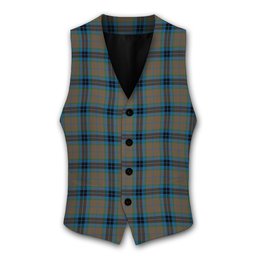 ScotsTee Shop Scottish MacThomas Hunting Ancient Tartan Waistcoat Sleeveless Suit Vest