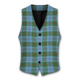 ScotsTee Shop Scottish Irvine of Glentulchan Modern Tartan Waistcoat Sleeveless Suit Vest