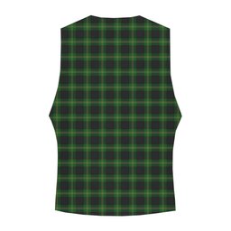 ScotsTee Shop Scottish Perry Hunting Green Tartan Waistcoat Sleeveless Suit Vest