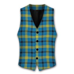 ScotsTee Shop Scottish Laing Modern Tartan Waistcoat Sleeveless Suit Vest