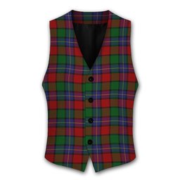 ScotsTee Shop Scottish Kilgour Tartan Waistcoat Sleeveless Suit Vest
